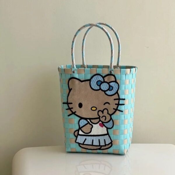 Blue Kitty Tote Bag - Image 5