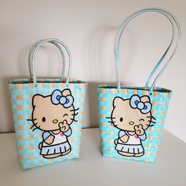 Blue Kitty Tote Bag - Image 6