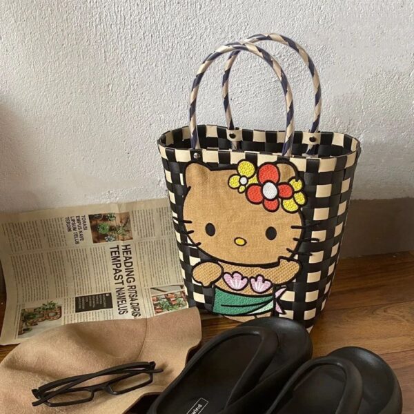 Black Kitty Tote Bag - Image 3