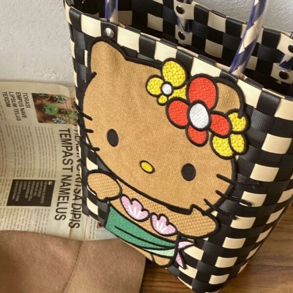 Black Kitty Tote Bag - Image 4