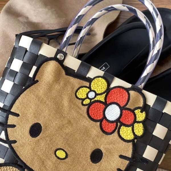 Black Kitty Tote Bag - Image 5