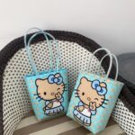 Blue Kitty Tote Bag