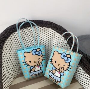 Blue Kitty Tote Bag