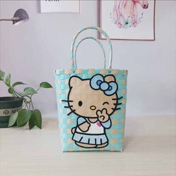 Blue Kitty Tote Bag - Image 2