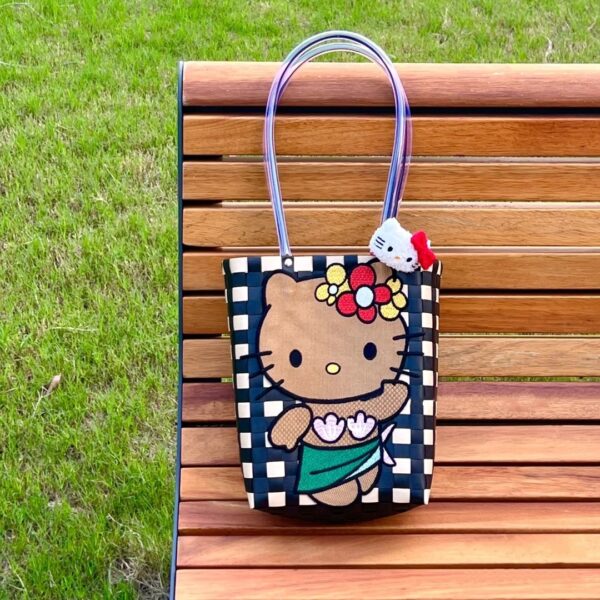 Black Kitty Tote Bag - Image 2