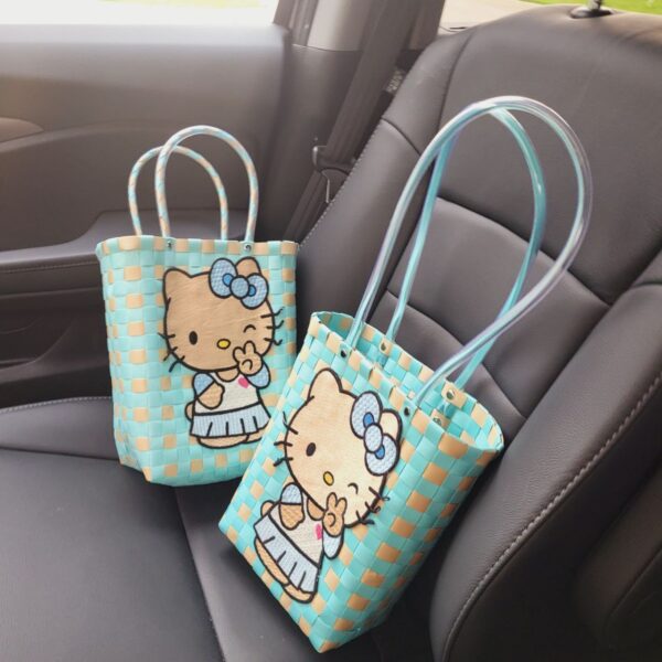 Blue Kitty Tote Bag - Image 7
