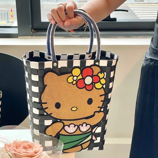 Black Kitty Tote Bag - Image 8
