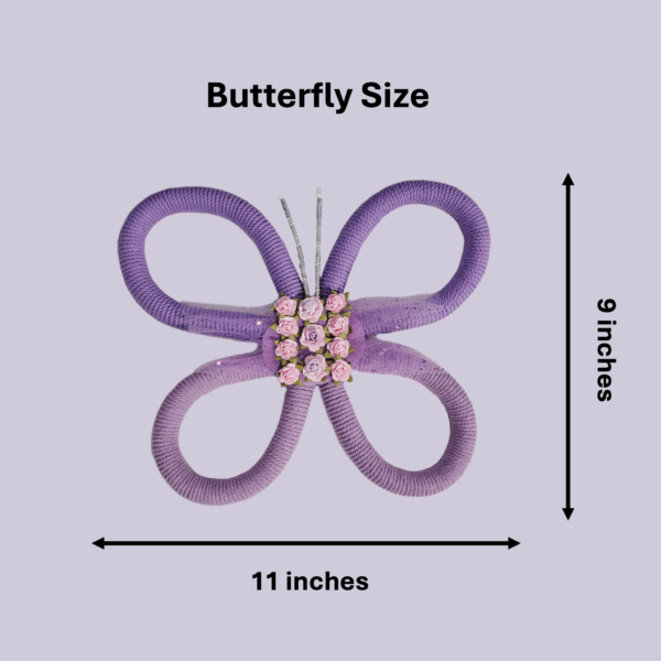 Handmade Purple Butterfly , Rainbow Wall Hanging - Image 9