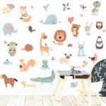 Cartoon Farm Animals Wall Stickers