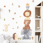 Animal Heads for Wall Zoo Wall Stickers