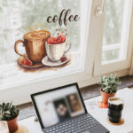 Creative Coffee Cups Wall Stickers