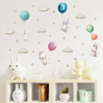 Flying Bunny Wall Stickers