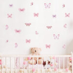 Pink Butterfly Wall Stickers