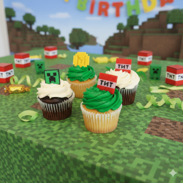 Minecraft Minecoins, TNT Coins, Creeper Coins, 3D Printed, Cake Toppers, Birthday Party Favors, Decorations, Cupcake Toppers, Kids Gifts