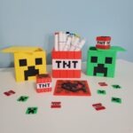 Minecraft Inspired TNT Block, 3D Printed TNT Cube, Minecraft Creeper Box, Minecraft Style Gamer Gift, Minecraft Holders, Cute Office Table Decor