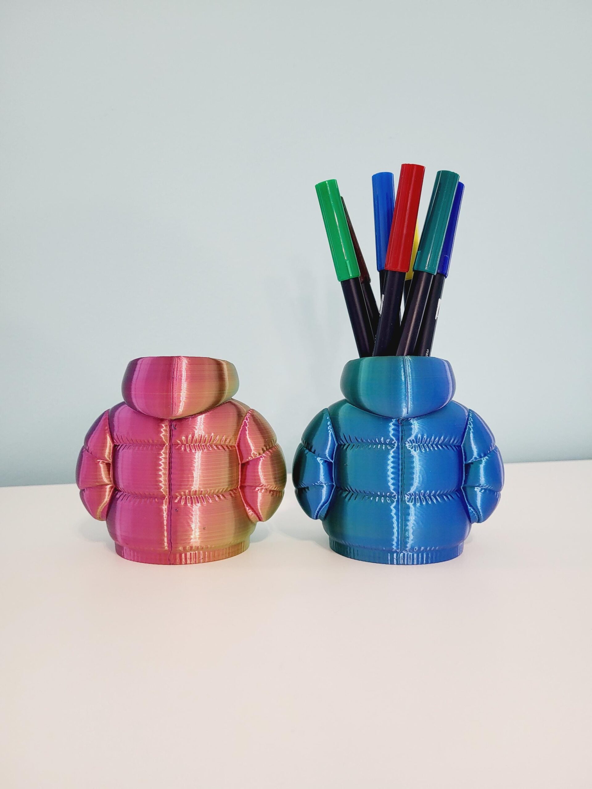 3D Printed Jacket Pencil/Brush Holder, Multi-color Desk Organizer, Unique Home & Office Decor, Game Room Decor, Gift for Students, Gamer - Image 7