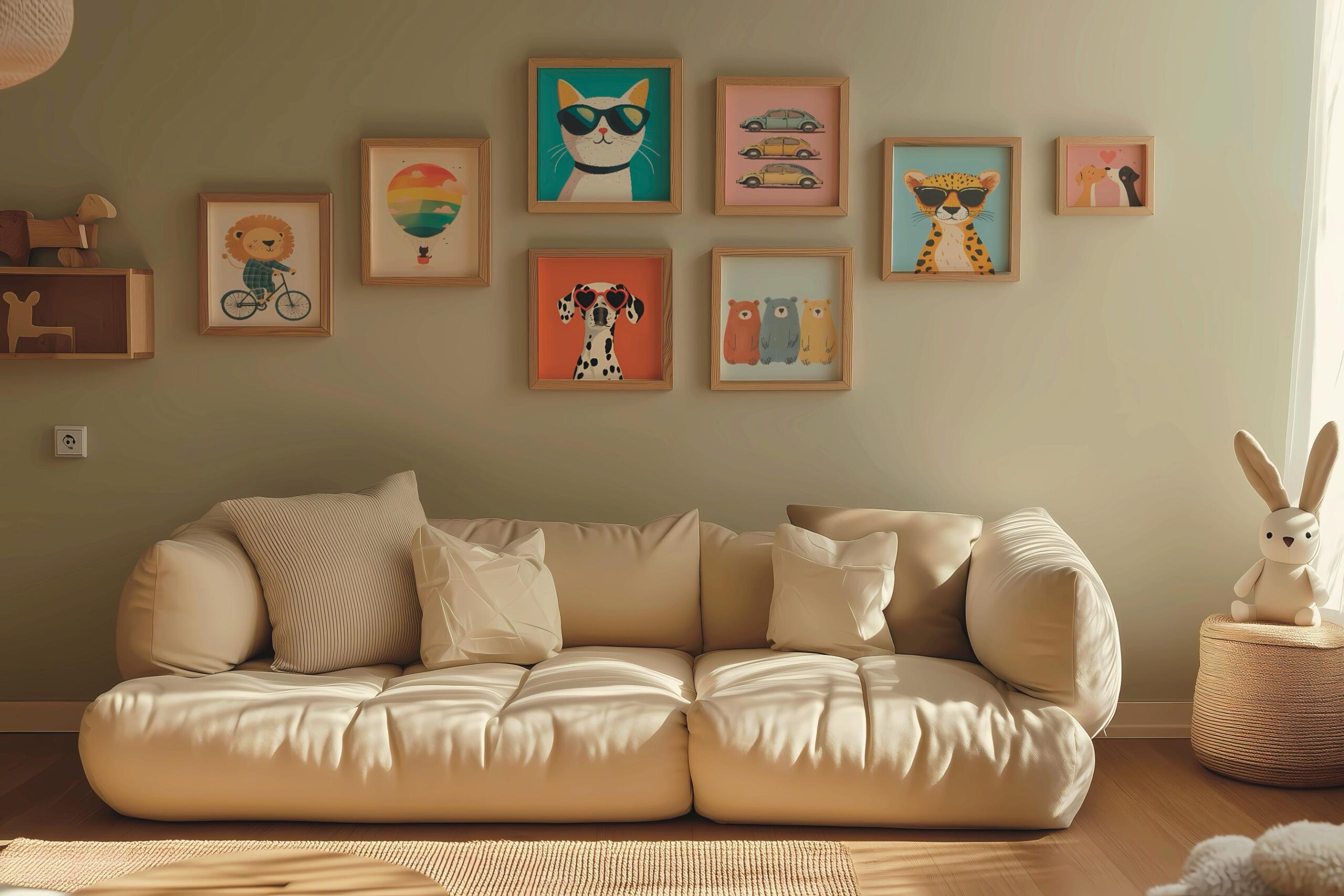 50 Animal Nursery Prints Bundle, Digital Download Wall Art for Baby Room, Kids Room, Playroom, Cute Printable Decor & Greeting Cards - Image 4