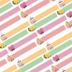 88 Pcs Jellycat Style School Name Stickers