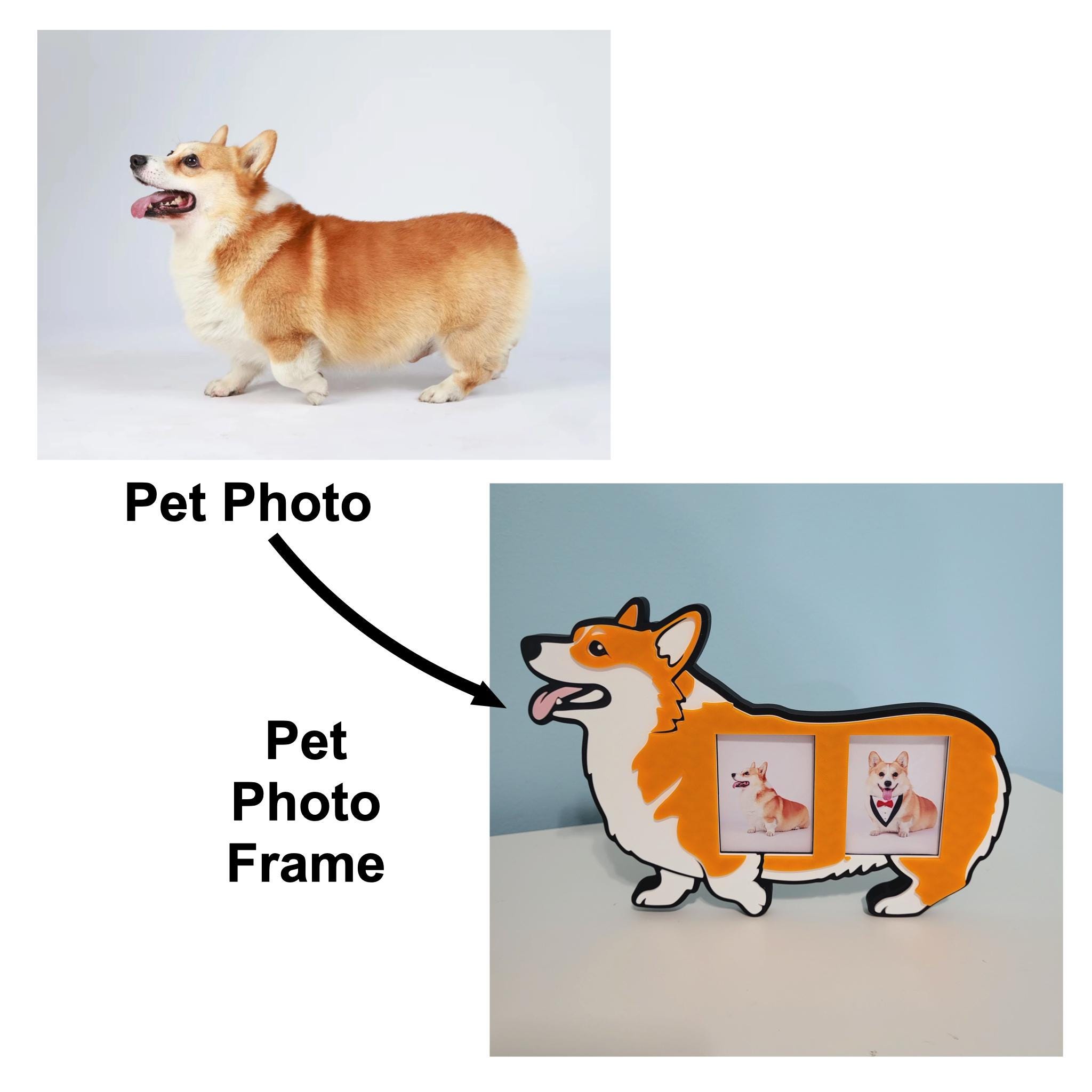 Personalized Pet Photo Frame | Cute Dog-Shaped Photo Frame | Dog Photo Frame | Dog Memorial Gift| Pet Lover Gift | Picture Frame | Dog Gift - Image 6