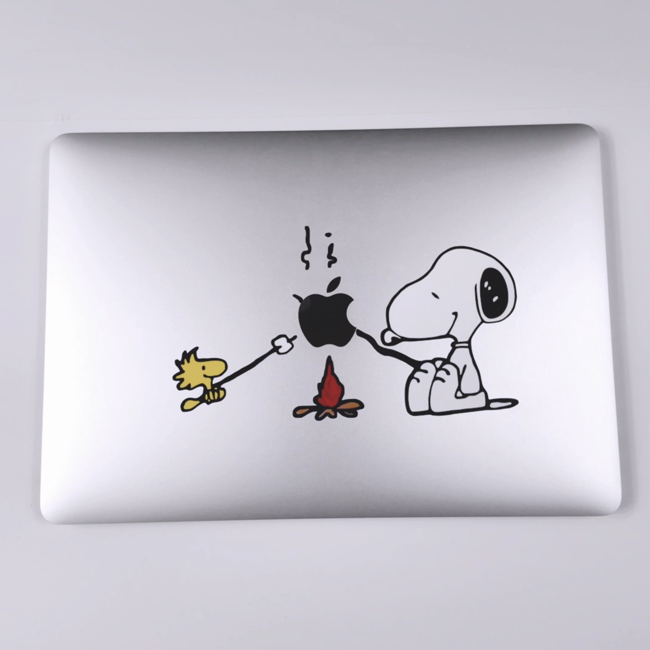 Snoopy Vinyl Decal Sticker for Macbook Pro, Mac Air, Waterproof Apple Decal, All Macbook Laptop Sticker, Apple Logo Sticker, Apple logo Decal - Image 3