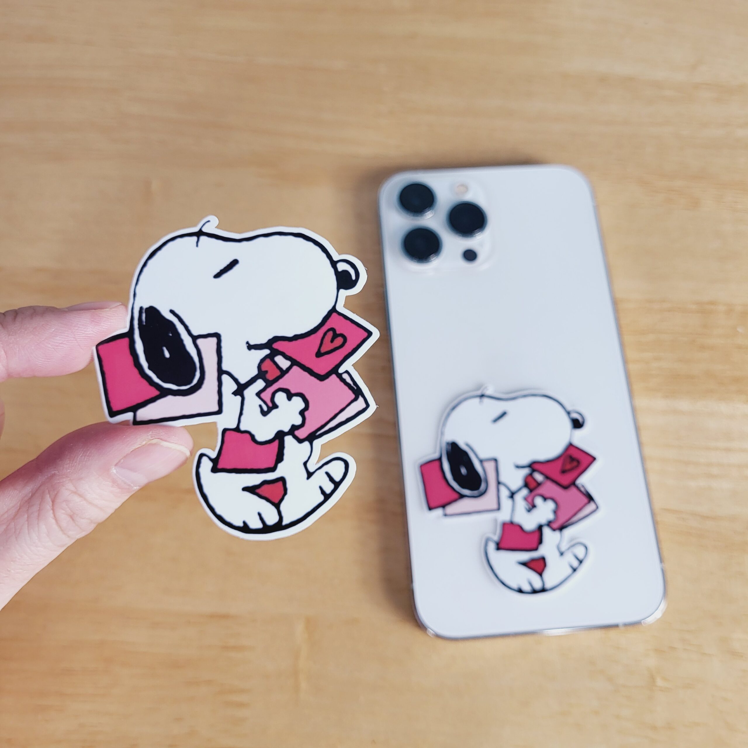 Valentine Snoopy Sticker, Peanuts Sticker, Pink Heart Mail Sticker, Snoopy Decal Sticker for Phones, Laptops, Tablets, iPad, Water Bottle Sticker - Image 2