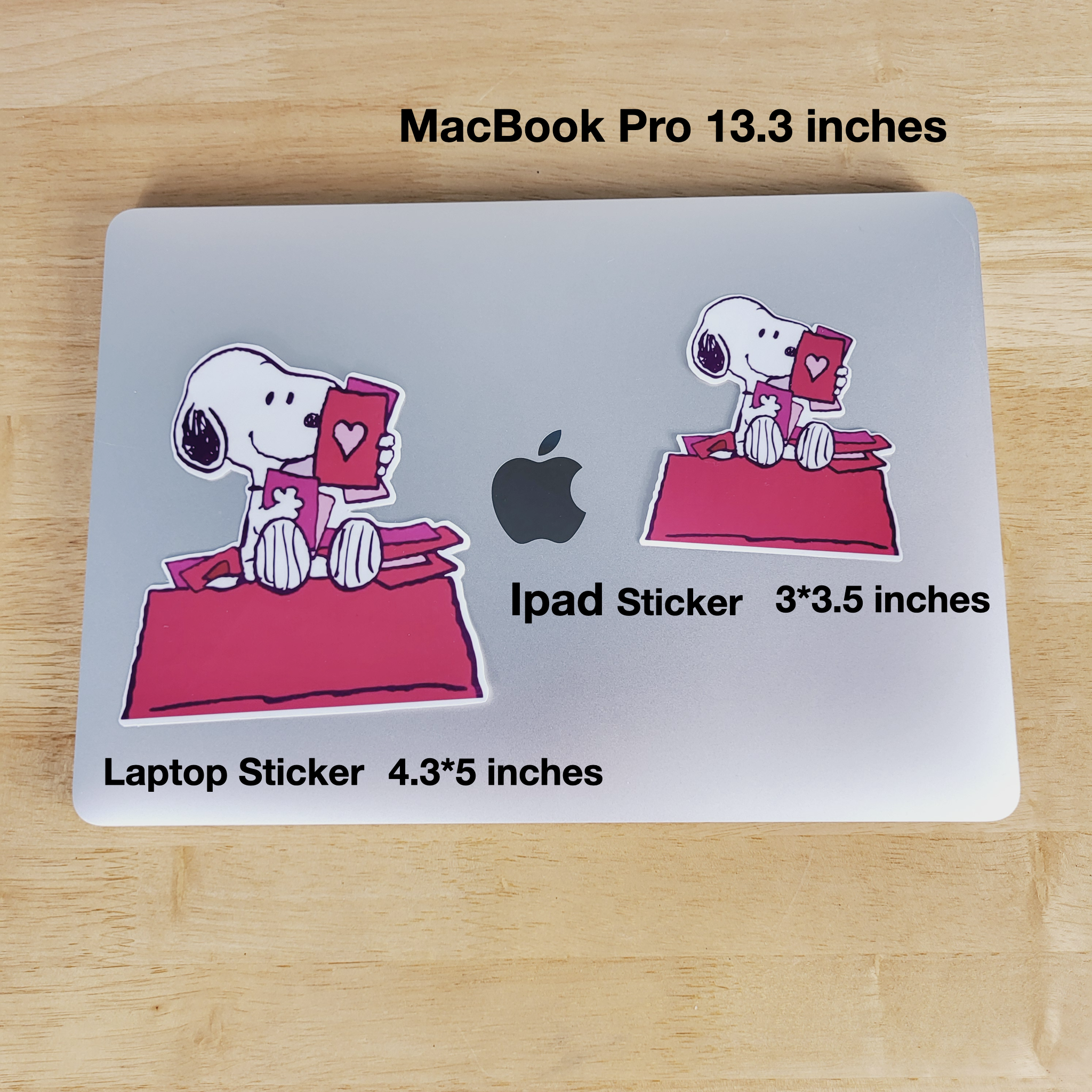 Valentine Snoopy Sticker, Peanuts Sticker, Pink Heart Mail Sticker, Snoopy Decal Sticker for Phones, Laptops, Tablets, iPad, Water Bottle Sticker - Image 4