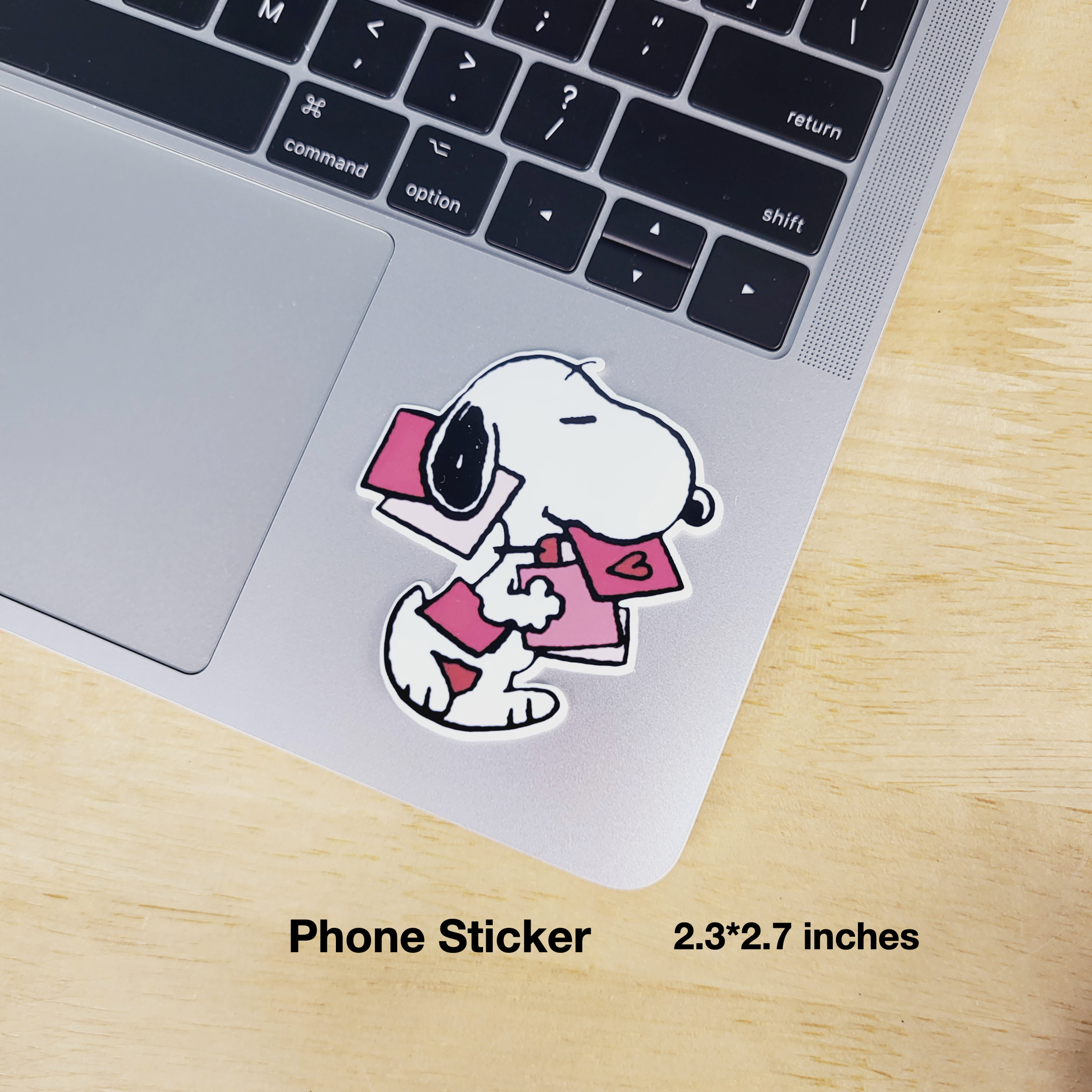 Valentine Snoopy Sticker, Peanuts Sticker, Pink Heart Mail Sticker, Snoopy Decal Sticker for Phones, Laptops, Tablets, iPad, Water Bottle Sticker - Image 9