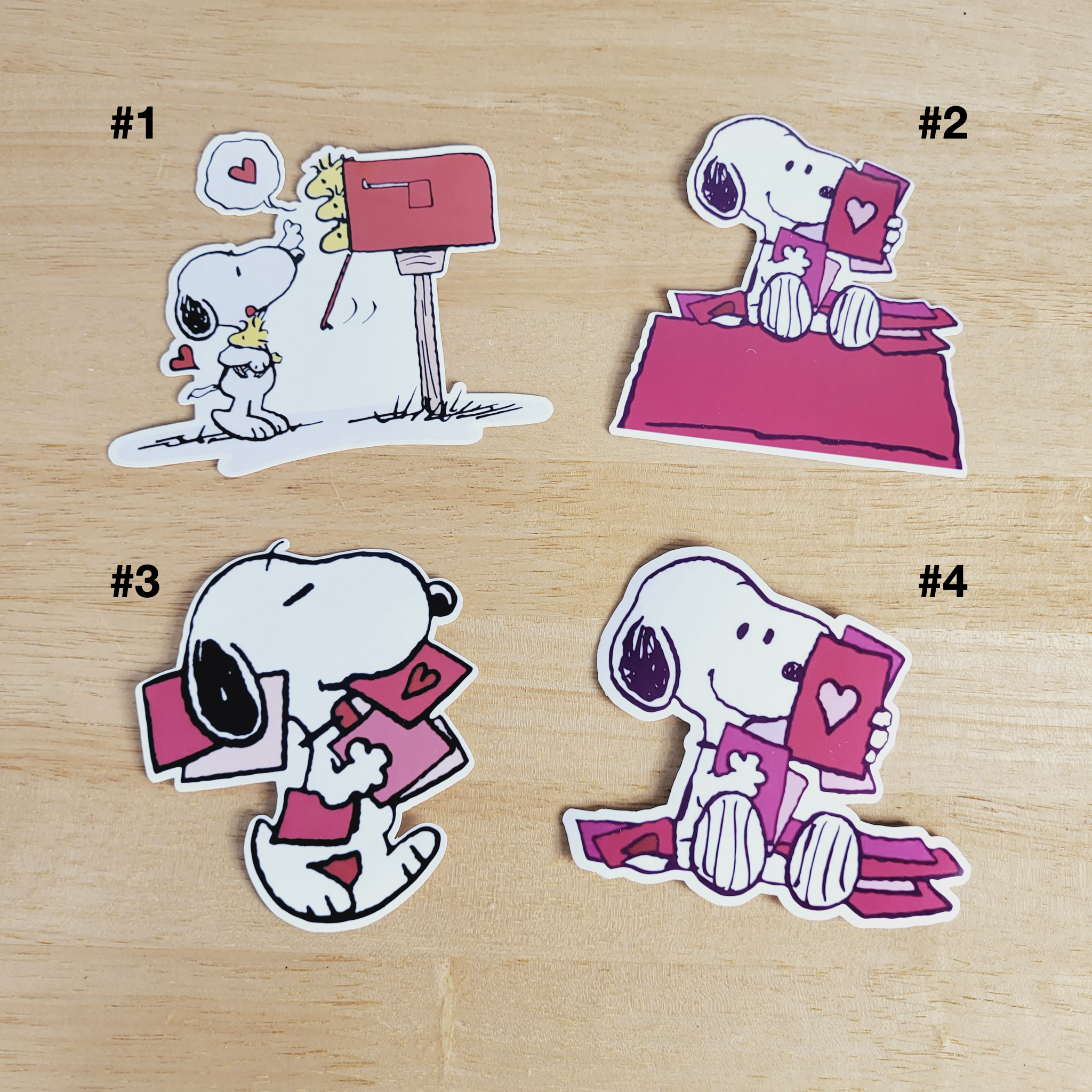 Valentine Snoopy Sticker, Peanuts Sticker, Pink Heart Mail Sticker, Snoopy Decal Sticker for Phones, Laptops, Tablets, iPad, Water Bottle Sticker - Image 11