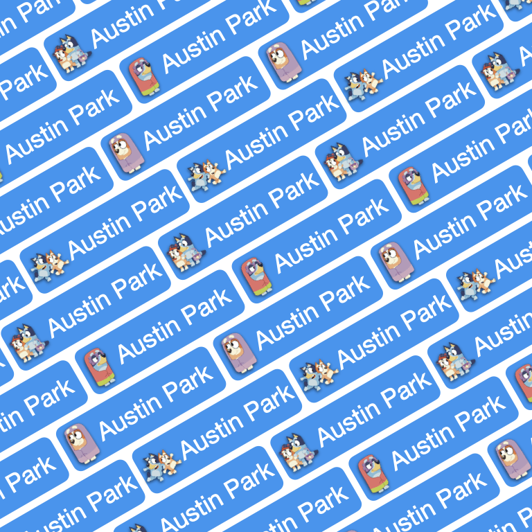 104 Pcs Bluey Iron On Clothing Name Labels - Image 4