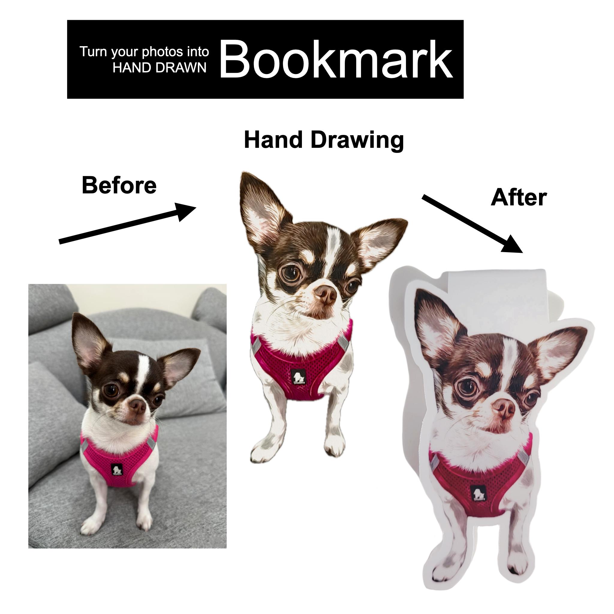 Custom Dog Photo Bookmarks, Personalized Magnetic Pet Bookmark, Custom Pet Bookmark, Book Accessories Gift for Reader - Image 3