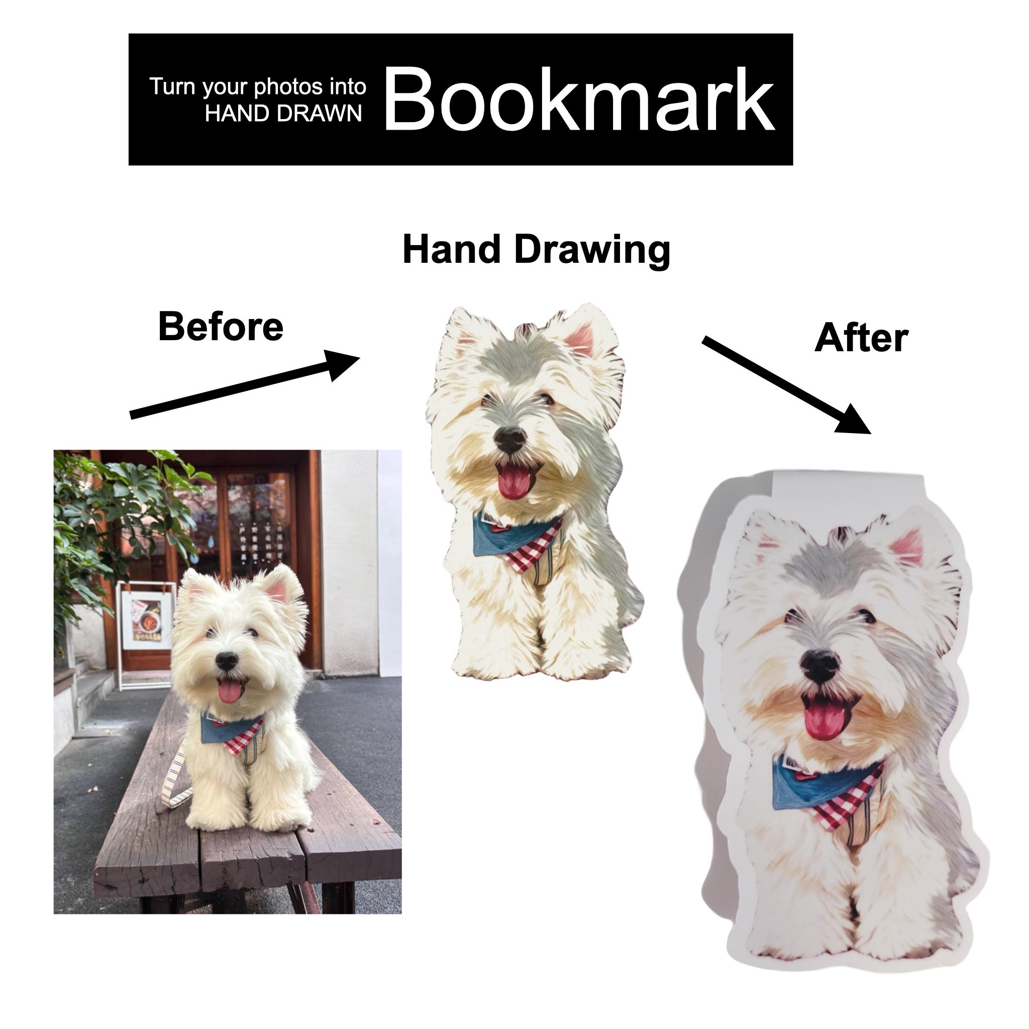 Custom Dog Photo Bookmarks, Personalized Magnetic Pet Bookmark, Custom Pet Bookmark, Book Accessories Gift for Reader - Image 7