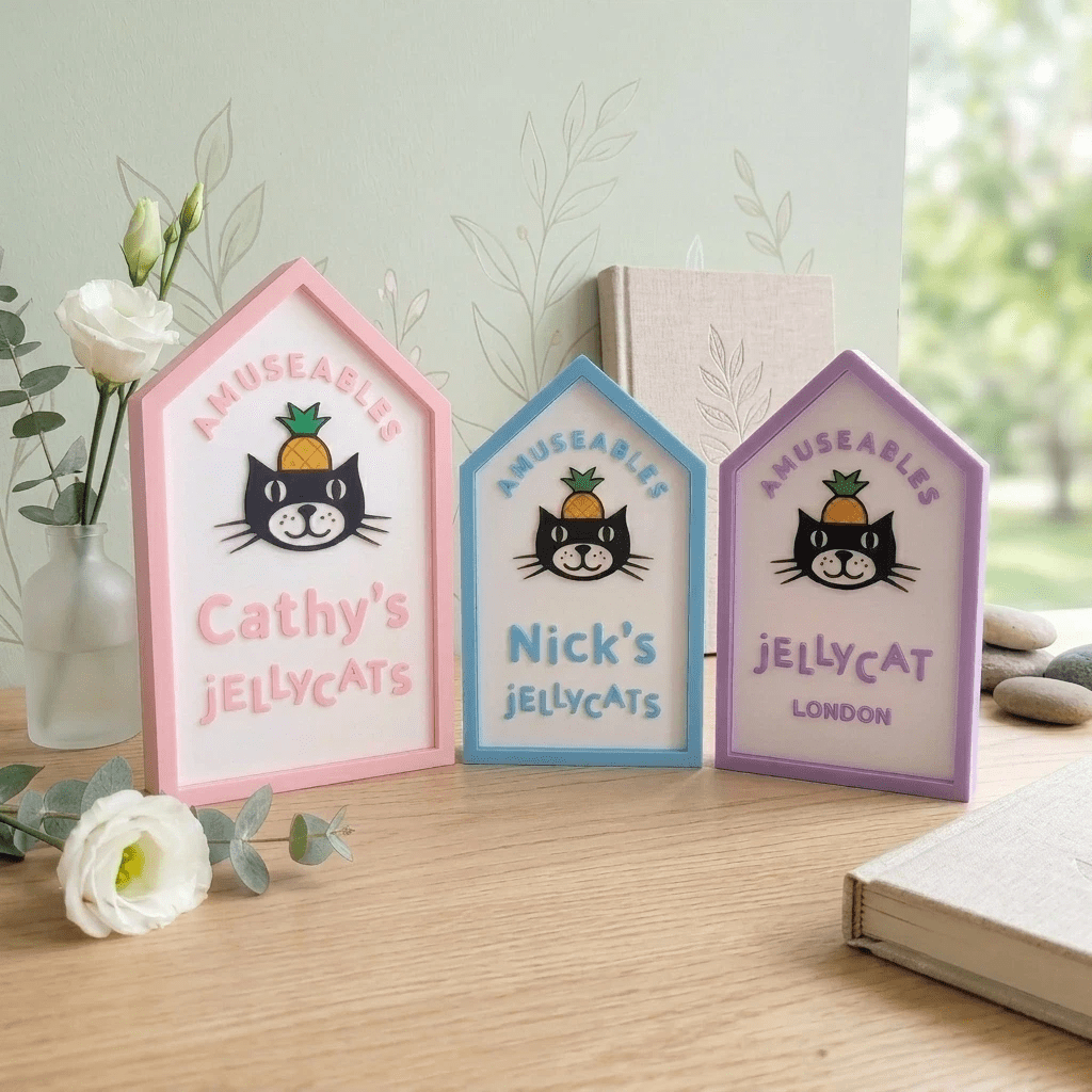 Custom Name Sign for Jellycat Collection.