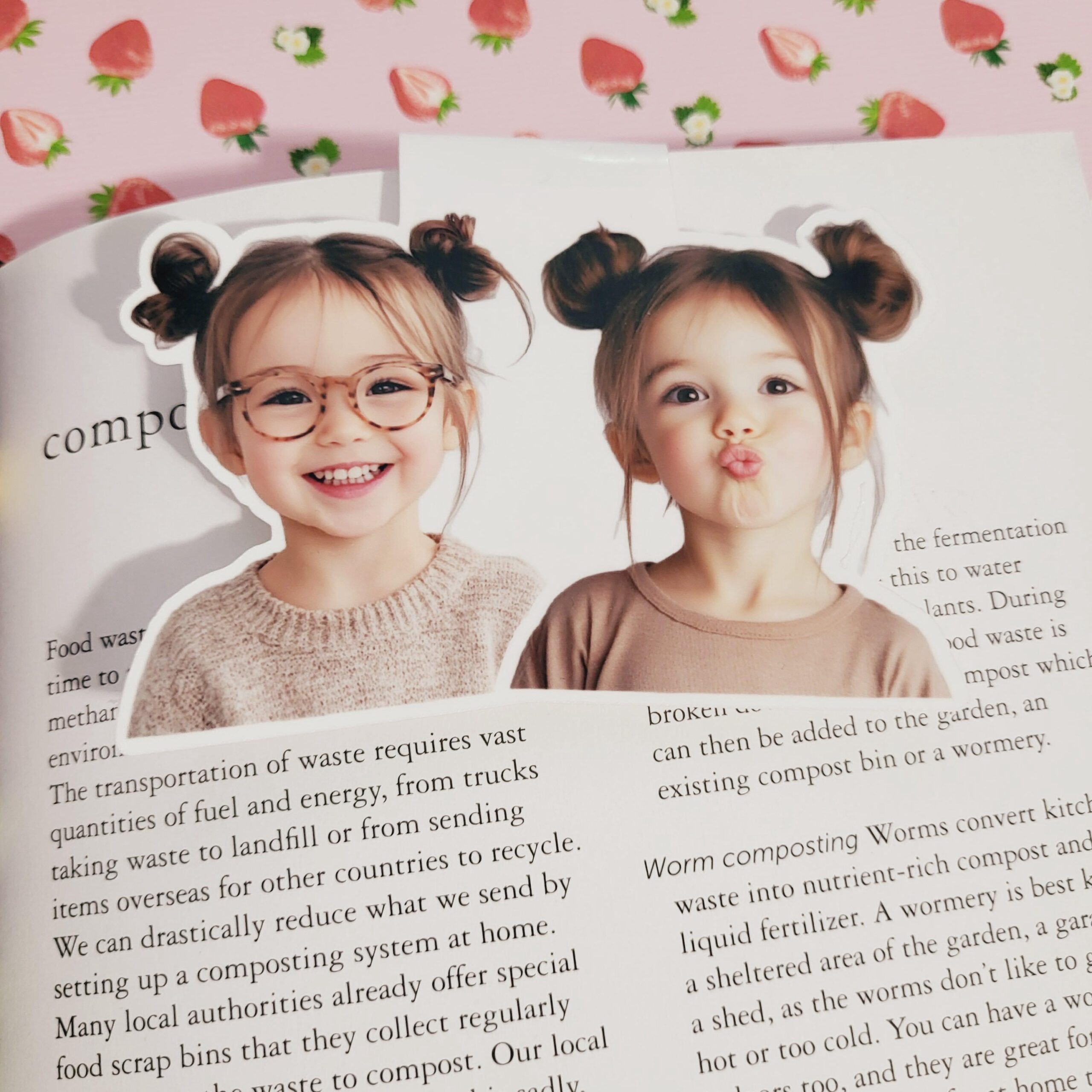 Personalized Photo Bookmark, Custom Face Bookmark, Magnetic Bookmark, Custom Bookmark, Gift for Grandparents, Book Gift, Gift for Mom - Image 2
