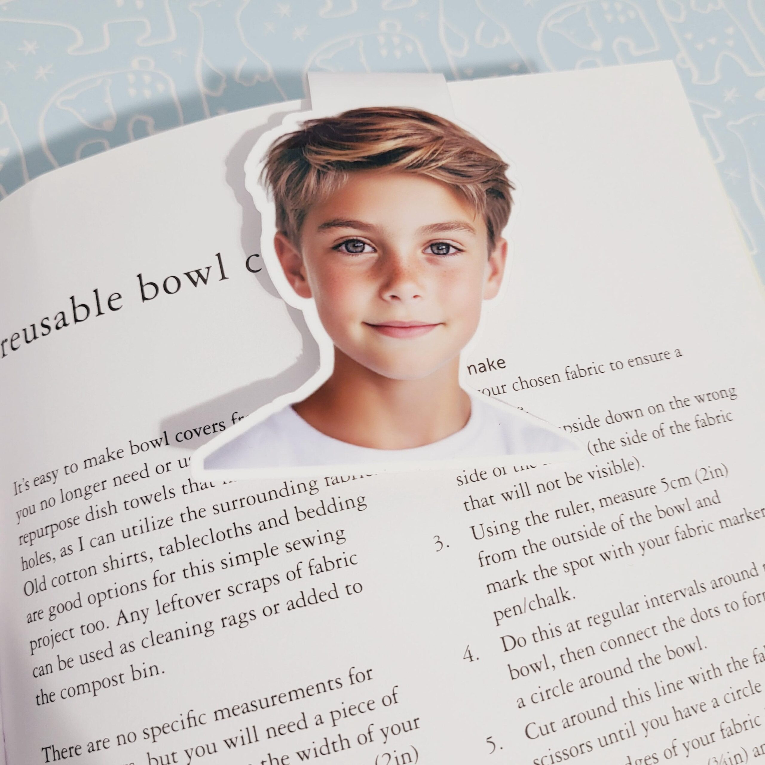 Personalized Photo Bookmark, Custom Face Bookmark, Magnetic Bookmark, Custom Bookmark, Gift for Grandparents, Book Gift, Gift for Mom - Image 5