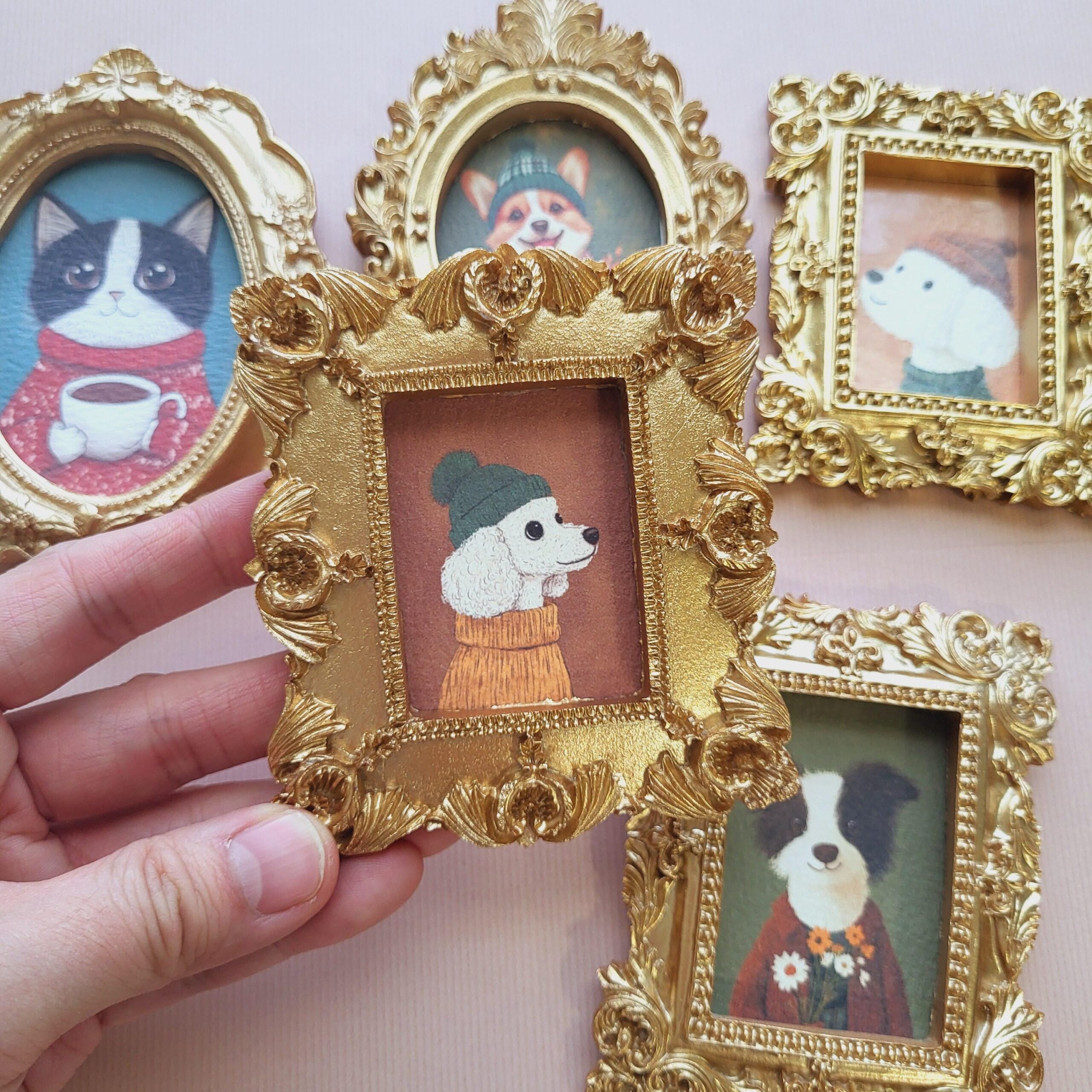 Custom Pet Fridge Magnet or Stand, Custom Pet Portraits, Gift for Pet Lover, Dog Paintings, Cat Paintings,Pet Memorial, Pet Birthday Gift - Image 2