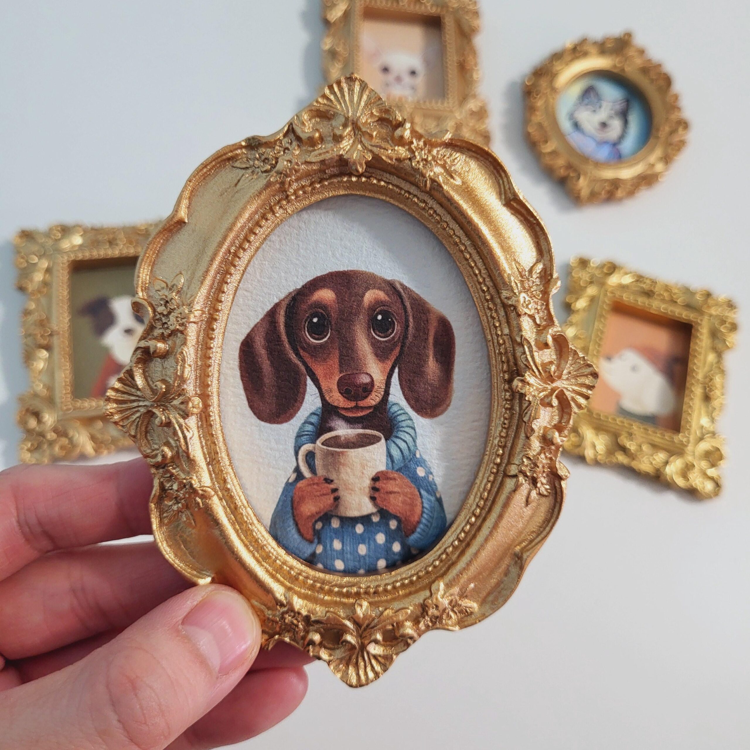 Custom Pet Fridge Magnet or Stand, Custom Pet Portraits, Gift for Pet Lover, Dog Paintings, Cat Paintings,Pet Memorial, Pet Birthday Gift - Image 6