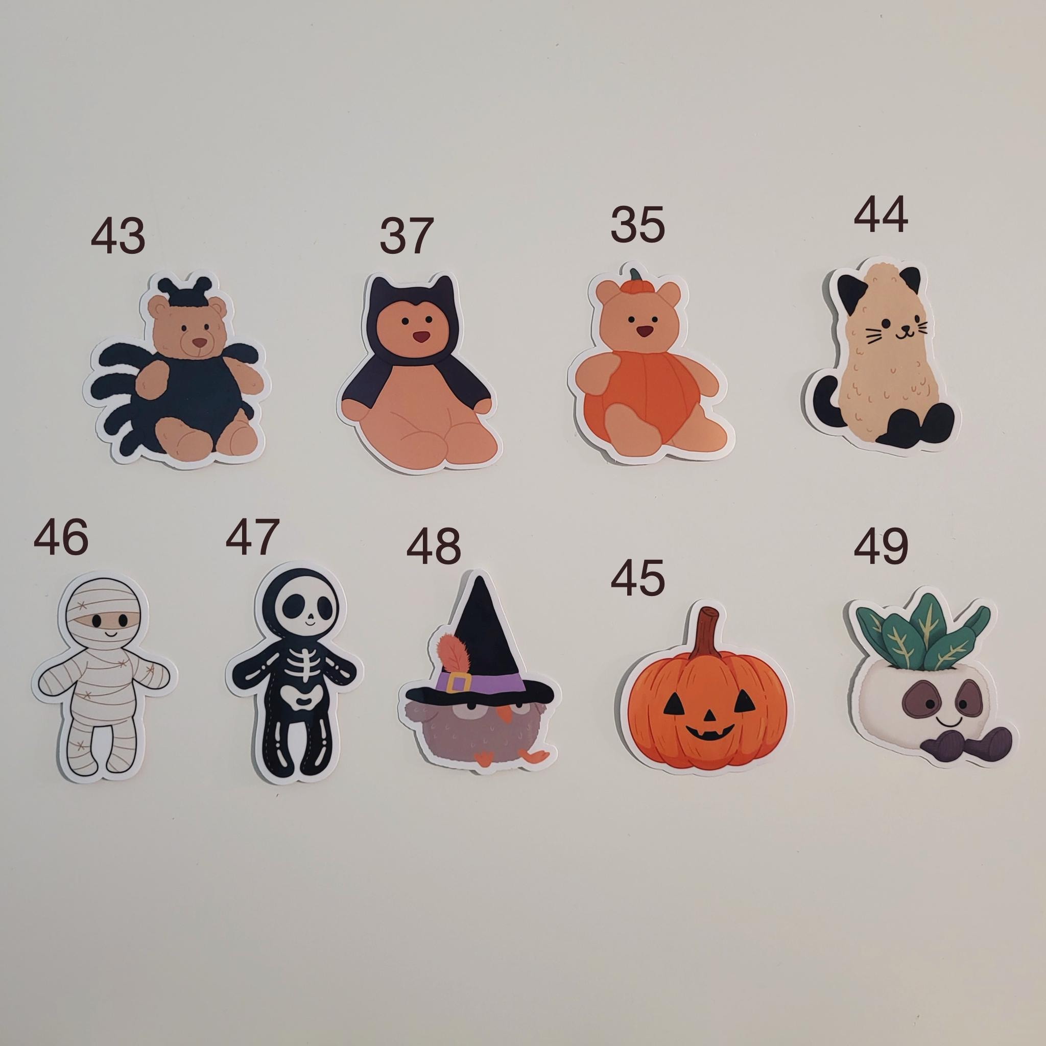 Halloween Theme Jellycat Style Stickers for Phones, Laptops, Tablets, IPad, MacBook, Computer Decal, Water Bottle Sticker, Jellycats Fans Gifts - Image 7