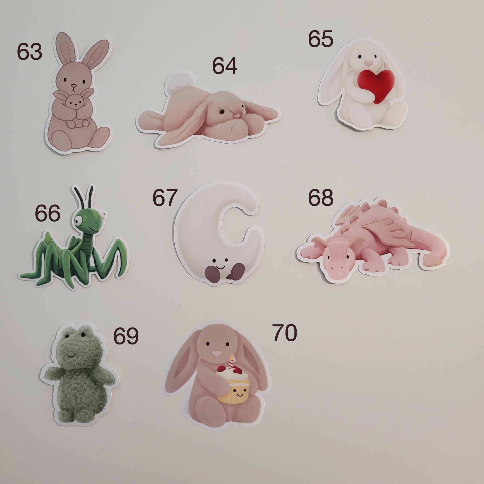 Cute Waterproof Vinyl Stickers for Phones, Laptops, Tablets, IPad, MacBook, Computer Decal, Water Bottle Sticker, Jellycats Fans Gifts - Image 16