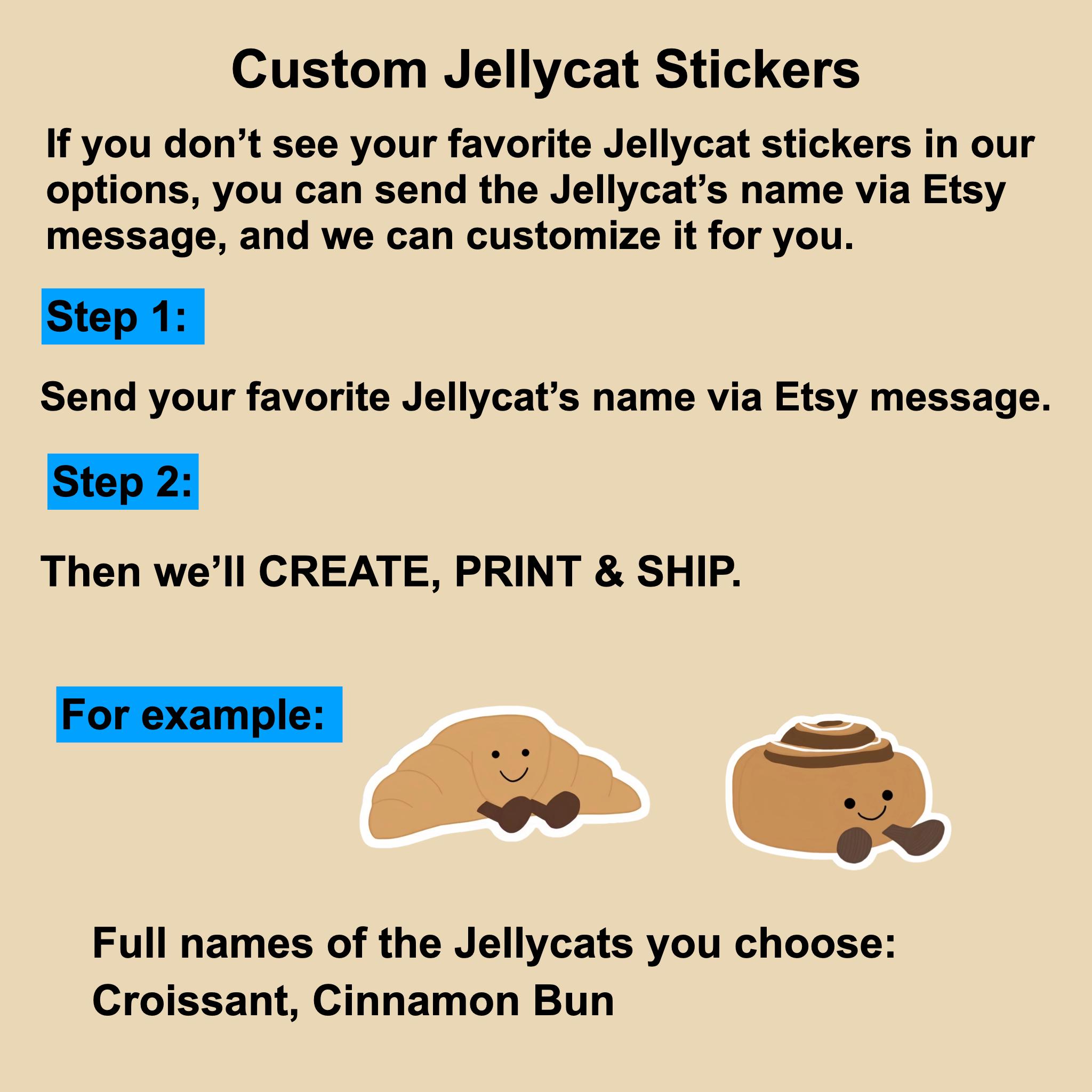 Cute Waterproof Vinyl Stickers for Phones, Laptops, Tablets, IPad, MacBook, Computer Decal, Water Bottle Sticker, Jellycats Fans Gifts - Image 19
