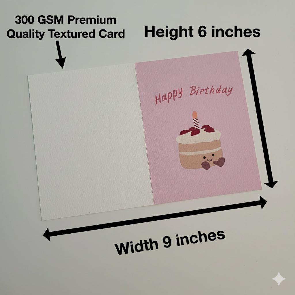 Cute Jellycat Style Birthday Cake Card, Custom Jellycat Style Birthday Card, Personalized Birthday Card, Rainbow Cake Card, Cute Cake Birthday Card - Image 9