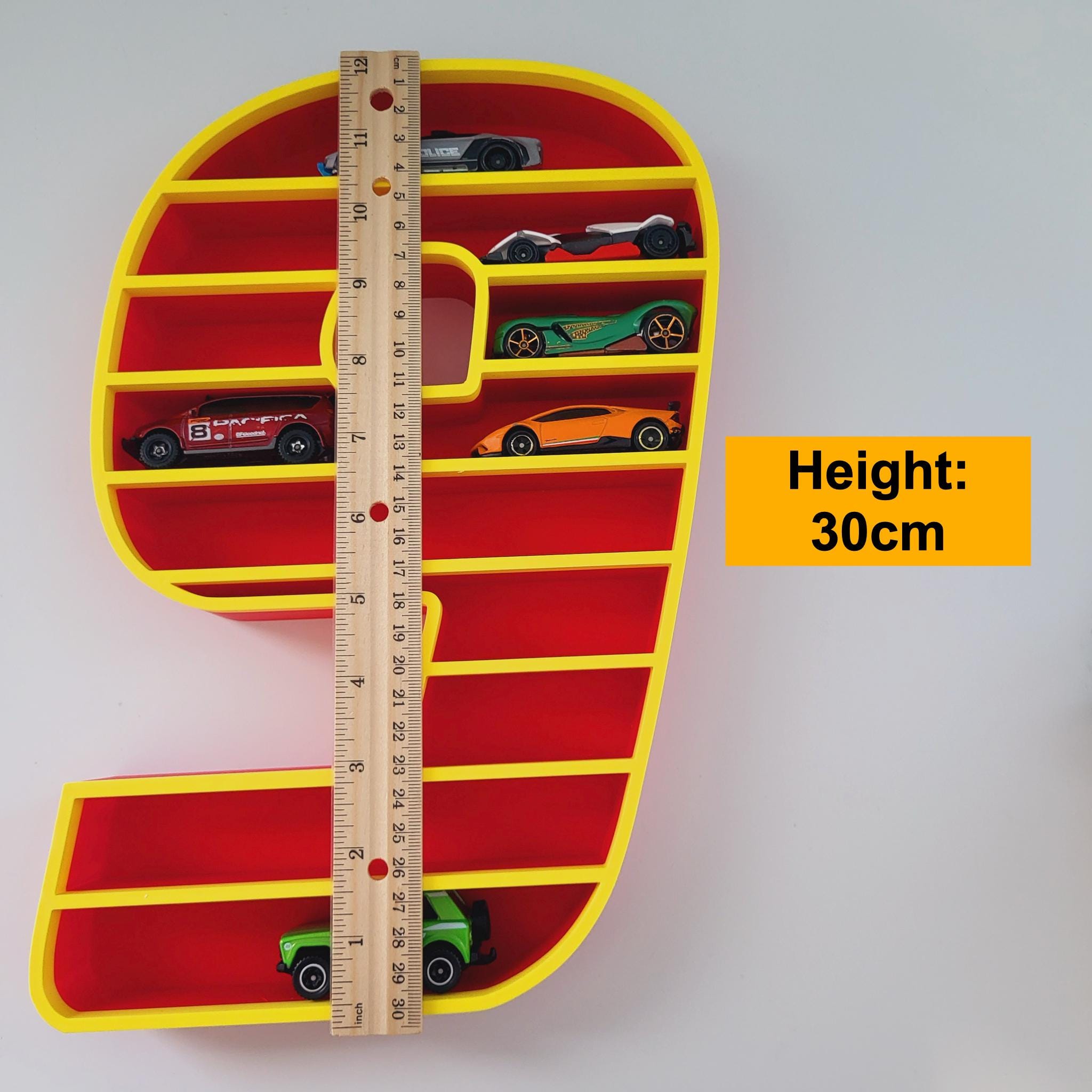 Lightning McQueen 95 Mini Car Display Shelf | Toy Car Storage | Mini Car Organizer | Mounted Car Rack | Boy Birthday Gift | Kid's Room Decor - Image 4