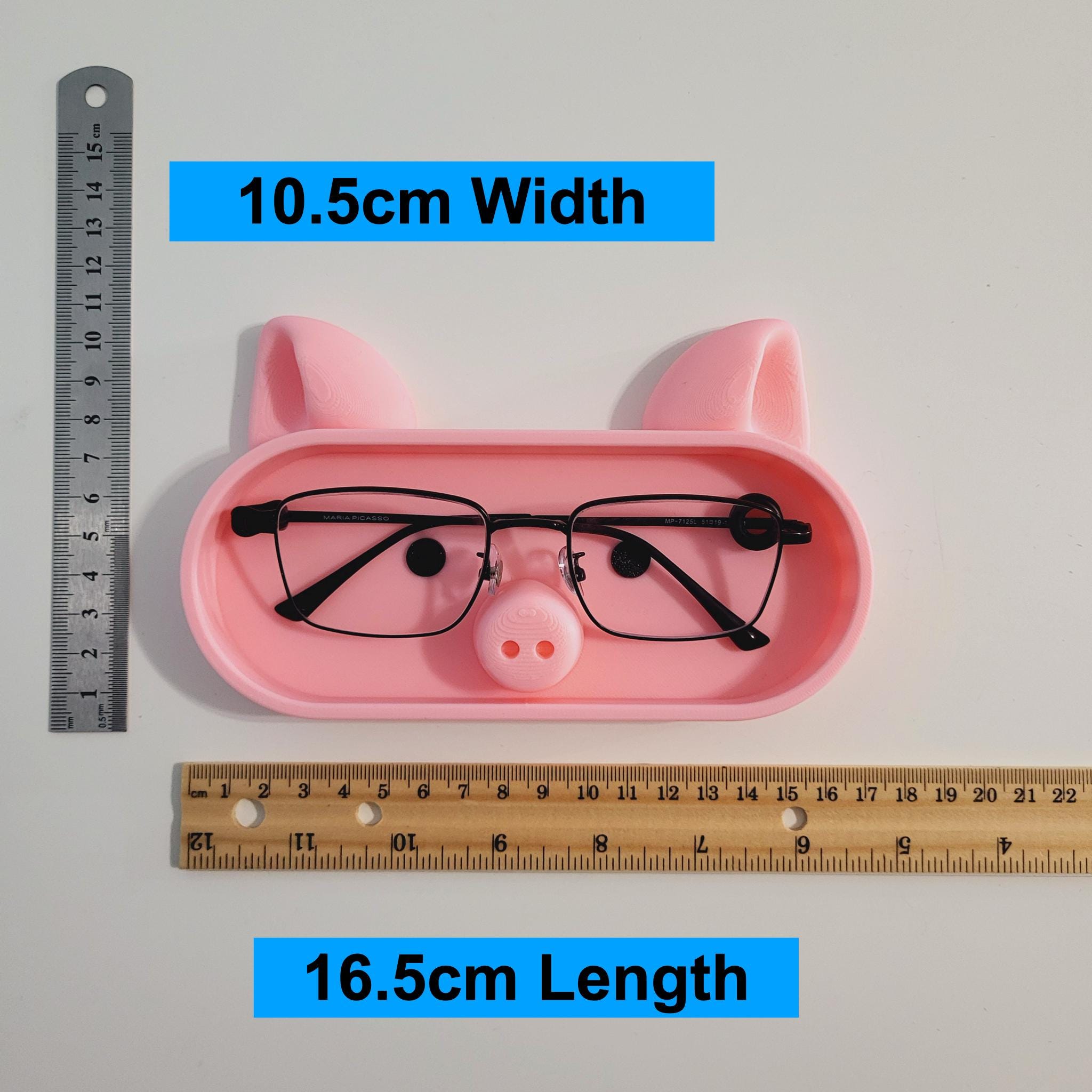Pig Eyeglasses Holder | Phone Stand | Animal Desk Organizer | 3D Printed Desk Decor | Gift for Girlfriend |Office Gift for Coworker - Image 9