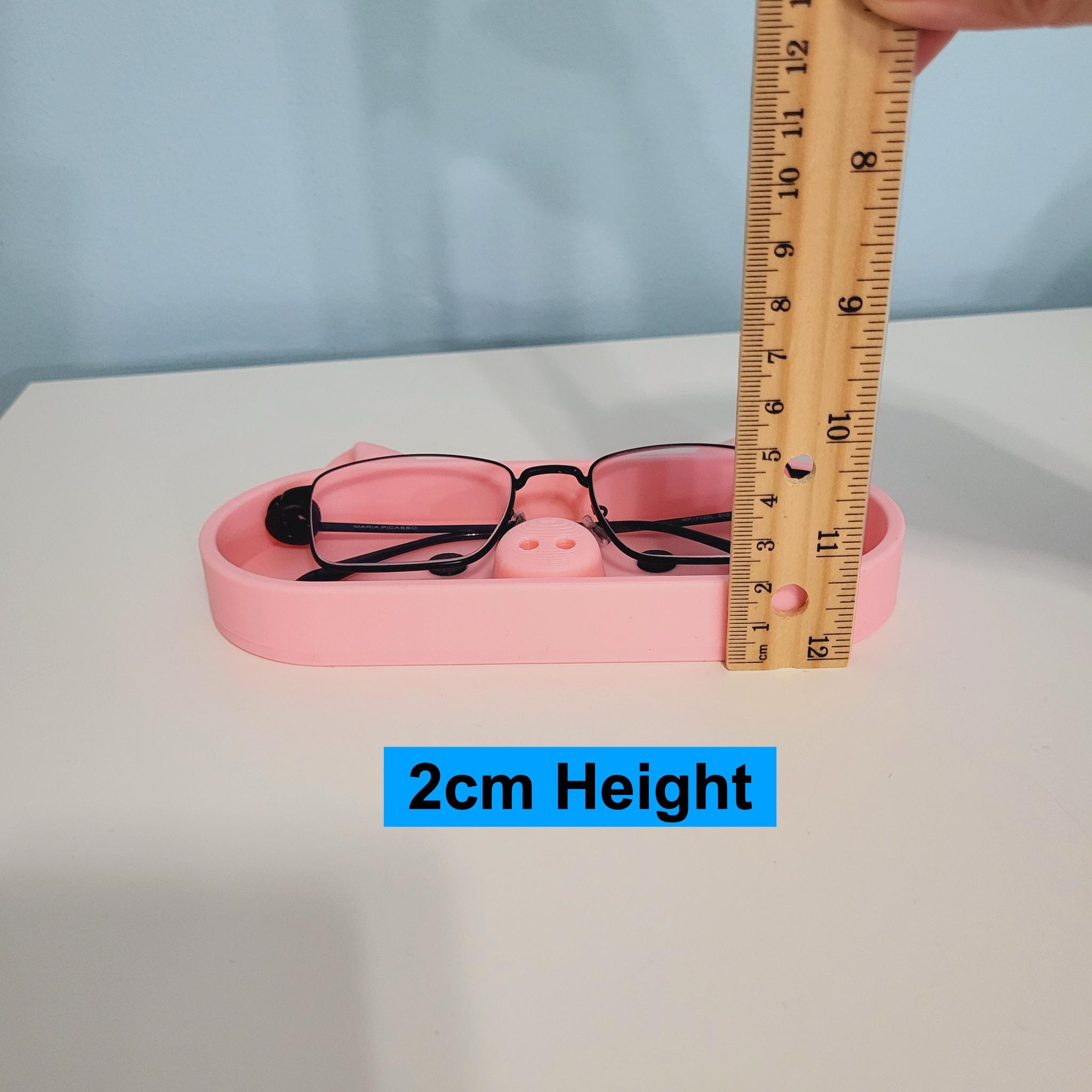 Pig Eyeglasses Holder | Phone Stand | Animal Desk Organizer | 3D Printed Desk Decor | Gift for Girlfriend |Office Gift for Coworker - Image 10