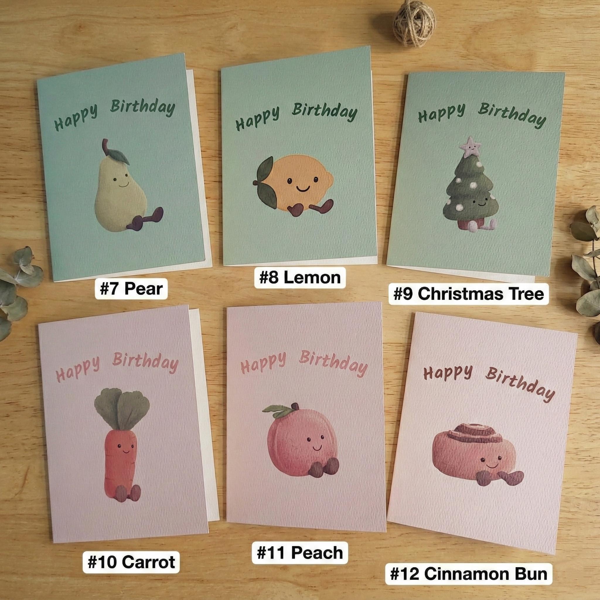 Cute Jellycat Style Birthday Cake Card, Custom Jellycat Style Birthday Card, Personalized Birthday Card, Rainbow Cake Card, Cute Cake Birthday Card - Image 7