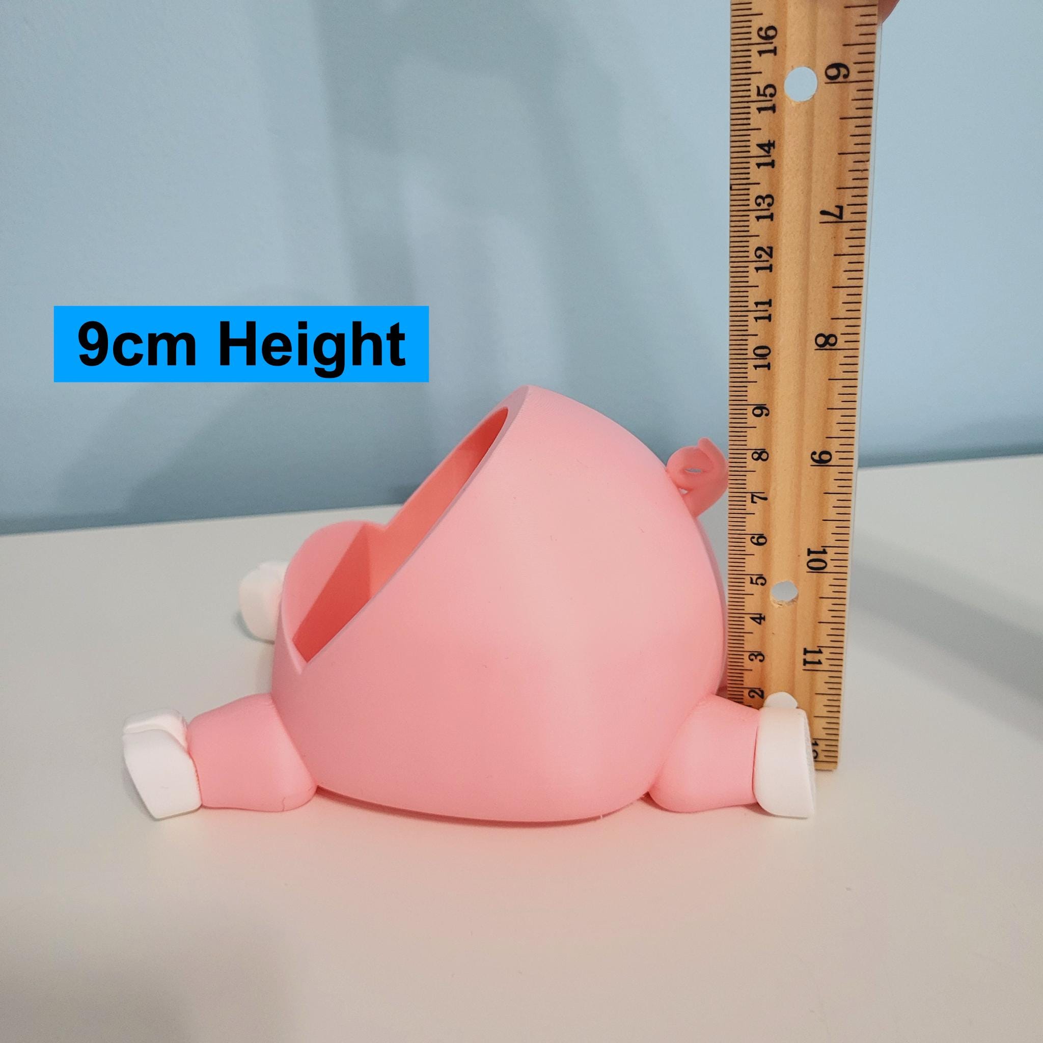 Pig Eyeglasses Holder | Phone Stand | Animal Desk Organizer | 3D Printed Desk Decor | Gift for Girlfriend |Office Gift for Coworker - Image 12
