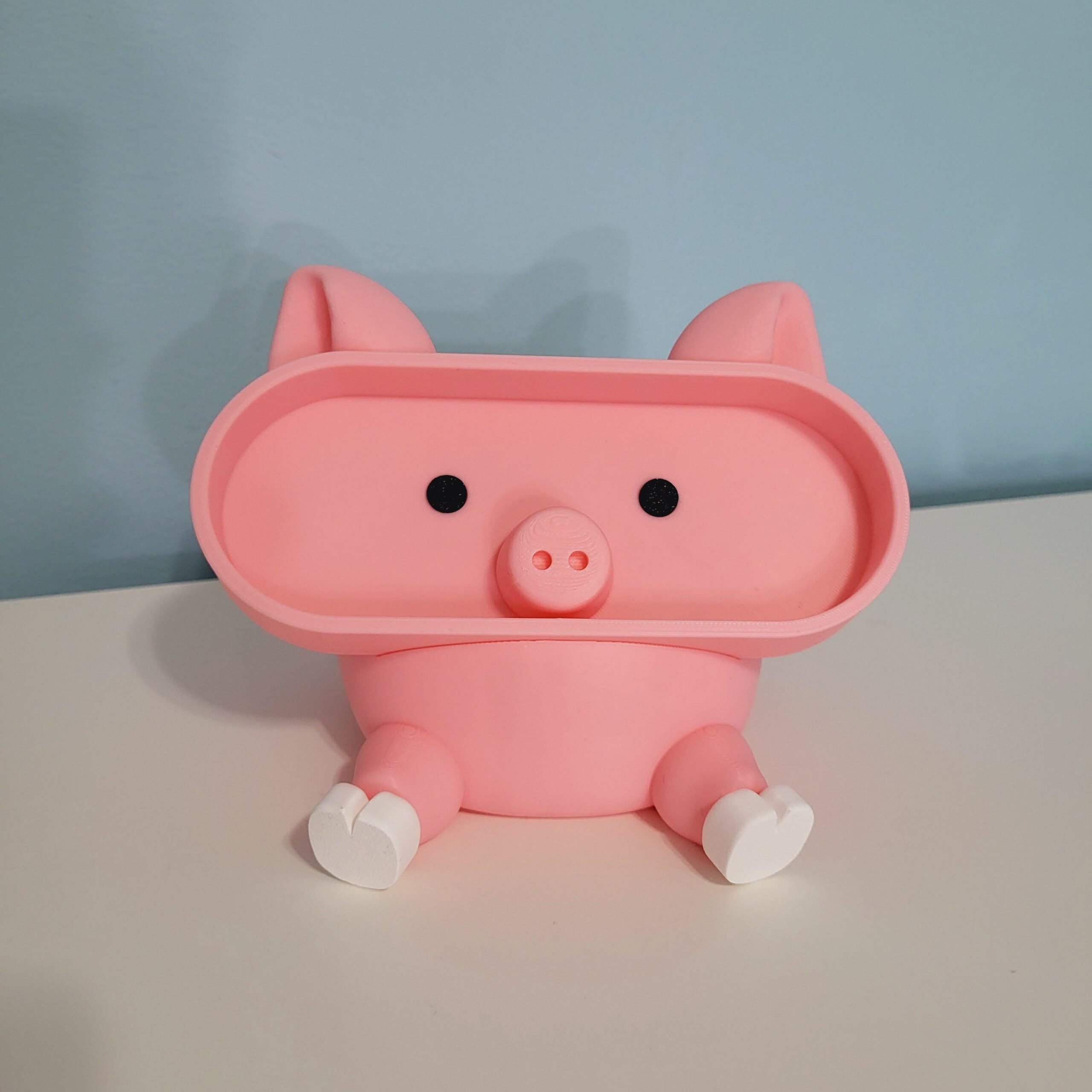 Pig Eyeglasses Holder | Phone Stand | Animal Desk Organizer | 3D Printed Desk Decor | Gift for Girlfriend |Office Gift for Coworker - Image 6