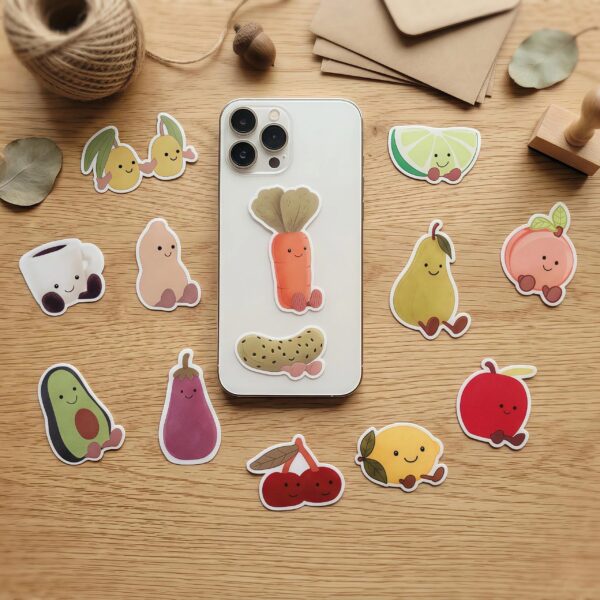Jellycat Small Sticker Sheet for Phones, Laptops, Tablets, IPad, MacBook, Computer Decal, Water Bottle Sticker, Jellycats Fans Gifts
