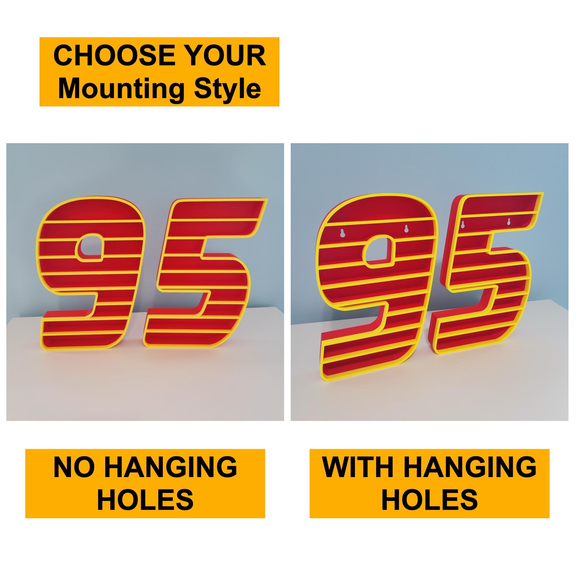 Lightning McQueen 95 Mini Car Display Shelf | Toy Car Storage | Mini Car Organizer | Mounted Car Rack | Boy Birthday Gift | Kid's Room Decor - Image 9