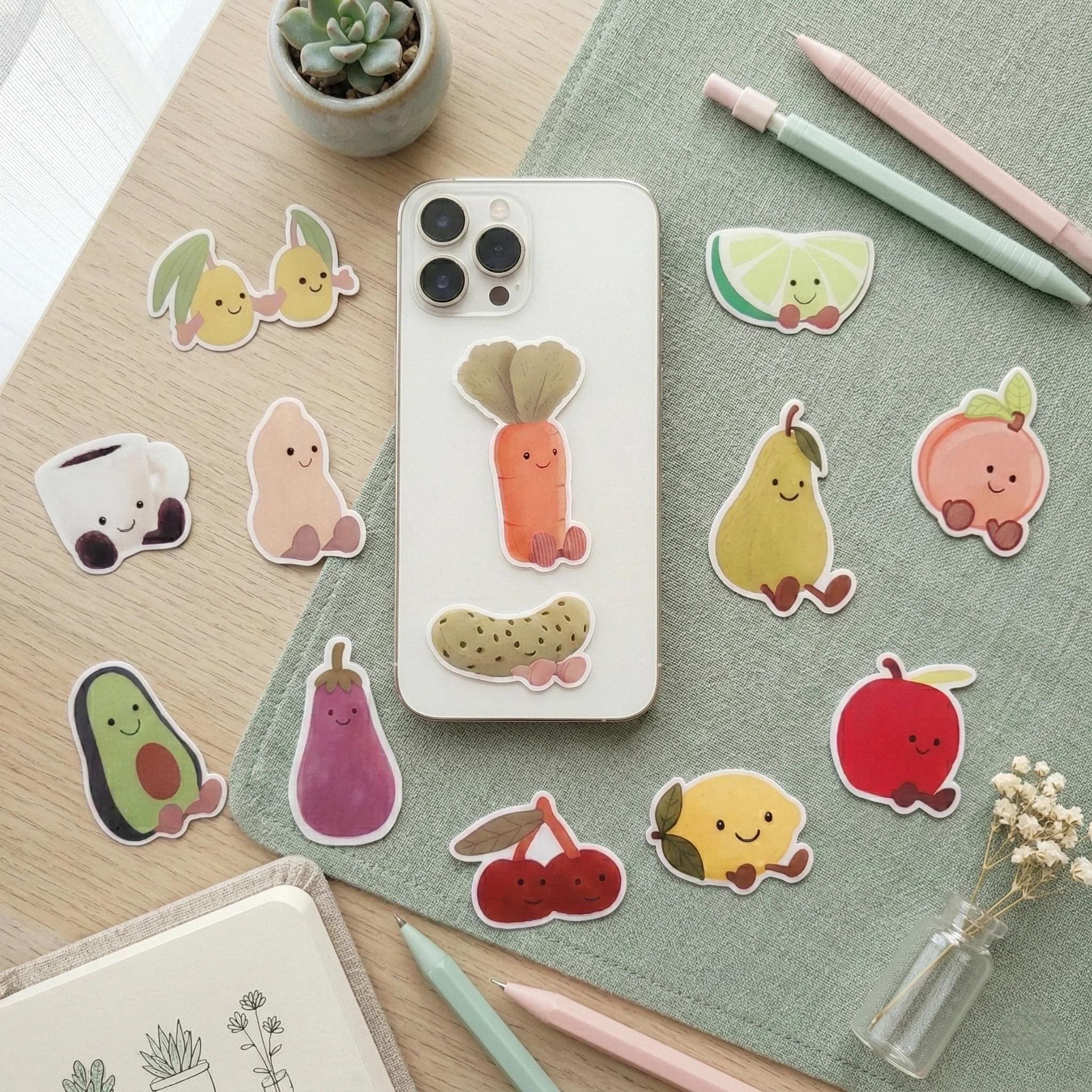 Jellycat Small Sticker Sheet for Phones, Laptops, Tablets, IPad, MacBook, Computer Decal, Water Bottle Sticker, Jellycats Fans Gifts - Image 2