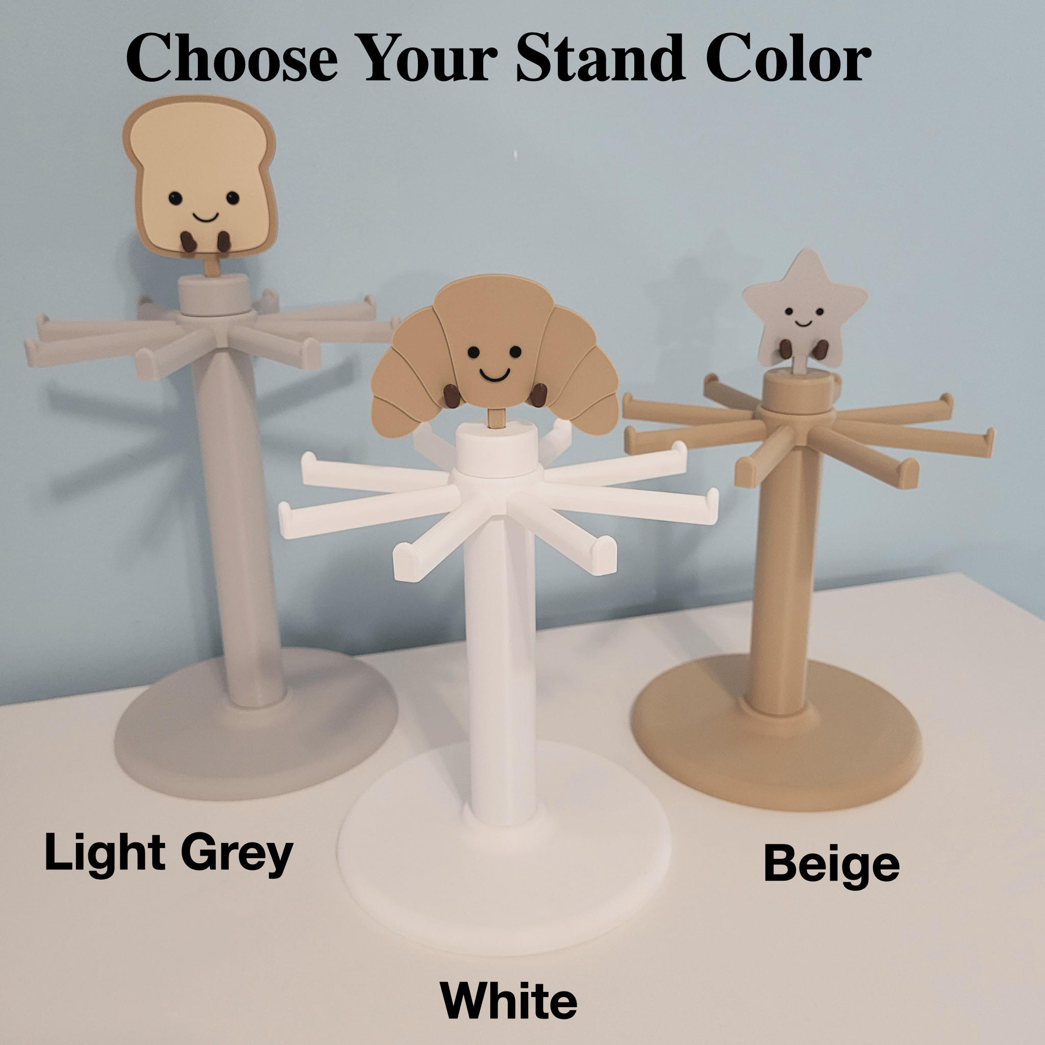 Jellycat Style Spinner Display Stand for Keychains| Desk Decor Organizer|Toy & Bag Charm Display|Gift for Jellycat Fans| Jellycat Collectors - Image 6
